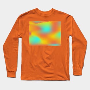 yellow, red and blue background abstract Long Sleeve T-Shirt